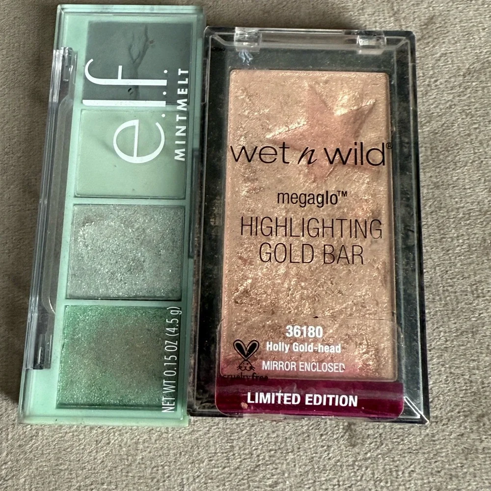 ELF Mint Melt Eyeshadow Palette - Green Shades. Makeup bundle